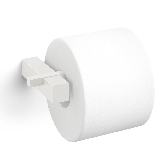 Zack Portarrollos Wc Blanco Carvo L.16,5 cm; prof.10 cm; h.2,5 cm Zack Portarrollos Wc Blanco Carvo L.16,5 cm; prof.10 cm; h.2,5 cm